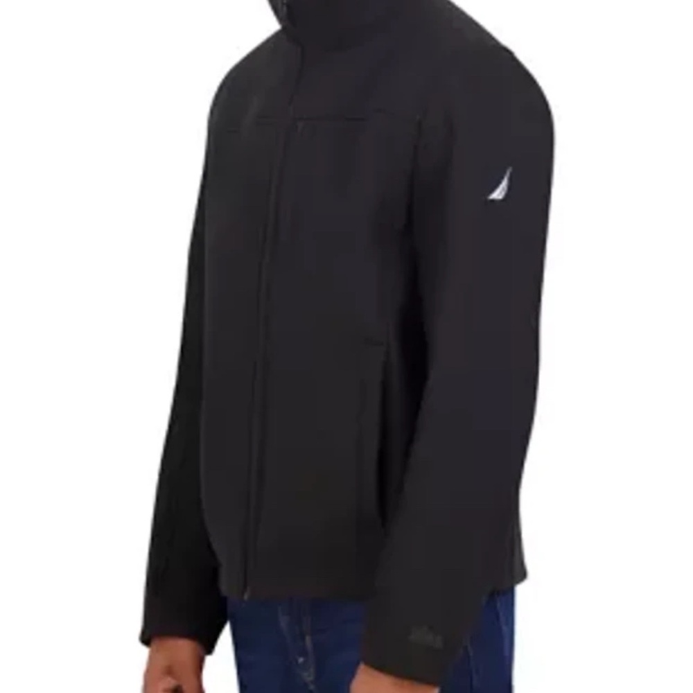 Nautica Men's Black Windbreaker Jacket
